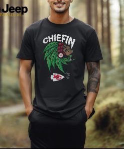 Kansas City Chiefs Super Bowl Champions Chiefin Weed Smoking Indian T shirt