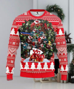 Kansas City Chiefs Tree Ugly Christmas Sweater