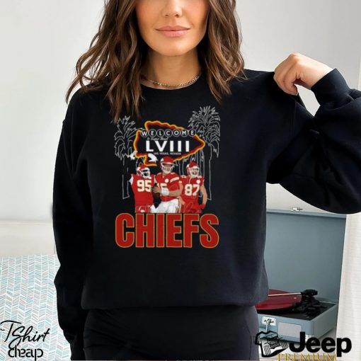 Kansas City Chiefs Welcome to Super Bowl LVIII Las Vegas Nevada 2024 Shirt