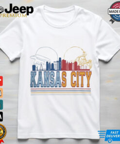 Kansas City Chiefs and Kansas City Royals skyline 2024 shirt