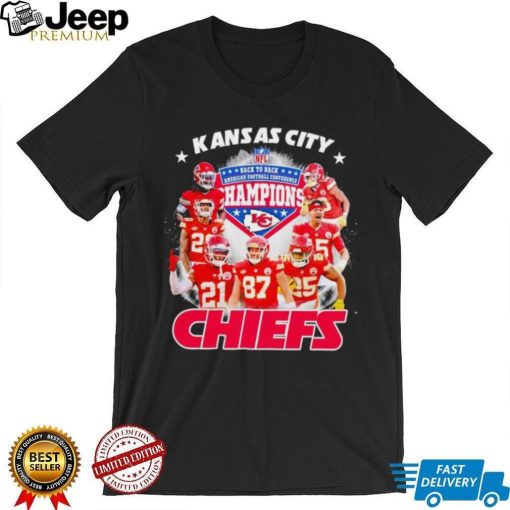 Kansas City Chiefs back to back AFC Champions players shirt