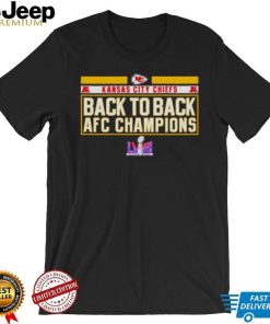 Kansas City Chiefs back to back AFC Champions shirt