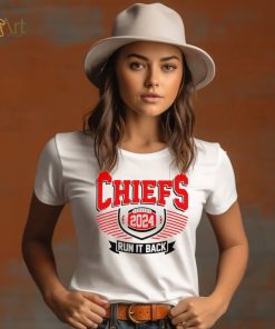 Kansas City Chiefs football 2024 run it back logo shirt