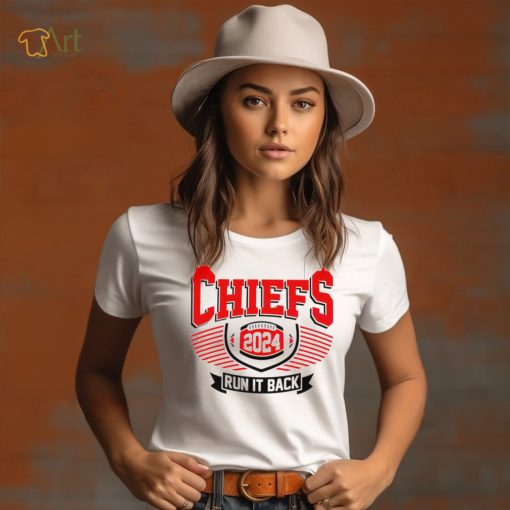 Kansas City Chiefs football 2024 run it back logo shirt