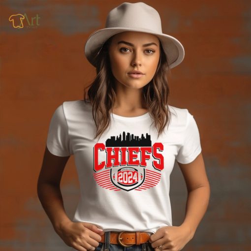 Kansas City Chiefs football 2024 skyline logo shirt