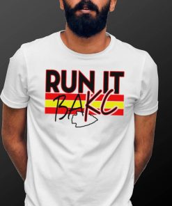 Kansas City Chiefs football run it back BAKC logo shirt