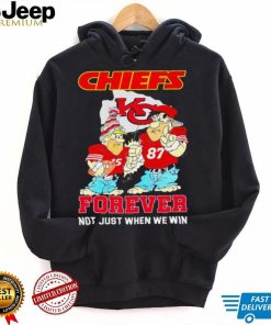 Kansas City Chiefs forever not just when we win Patrick Mahomes and Travis Kelce cartoon shirt