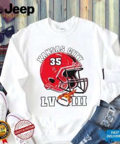 Kansas City Chiefs super bowl LVIII helmet shirt