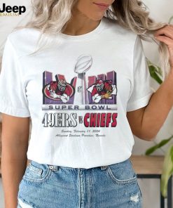 Kansas City Chiefs vs. San Francisco 49ers Super Bowl LVIII Allegiant Stadium Paradise Nevada shirt