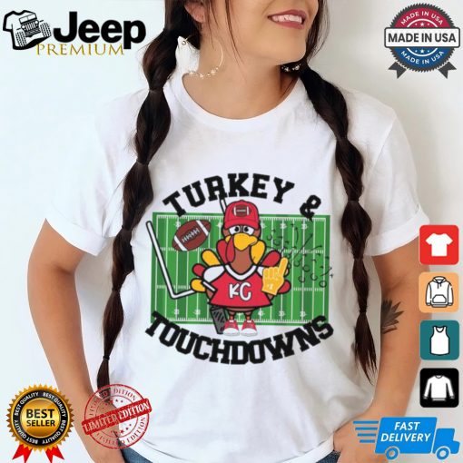 Kansas City Football Turkey Touchdowns shirt