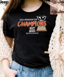 Kansas City Mavericks 2024 Brabham Cup Champions trophy shirt