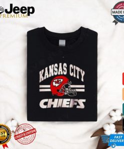 Kansas City Men's Standard Jersey V Neck Mesh Stripe Tee Shirt