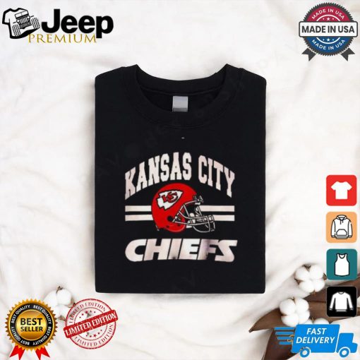 Kansas City Men's Standard Jersey V Neck Mesh Stripe Tee Shirt