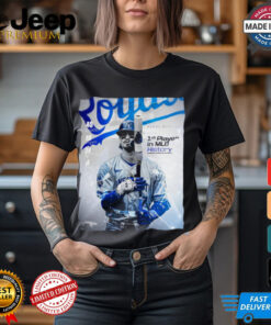 Kansas City Royals Bobby Witt Jr. 1st Player In MLB History Poster t shirt