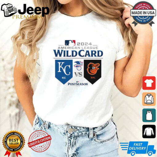 Kansas City Royals Vs Baltimore Orioles 2024 AL Wild Card Game T Shirt