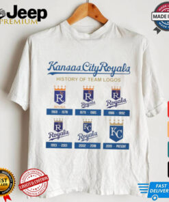 Kansas City Royals history of team logos shirt