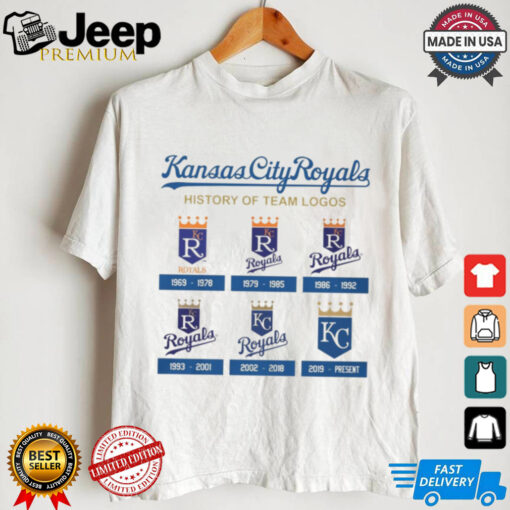 Kansas City Royals history of team logos shirt