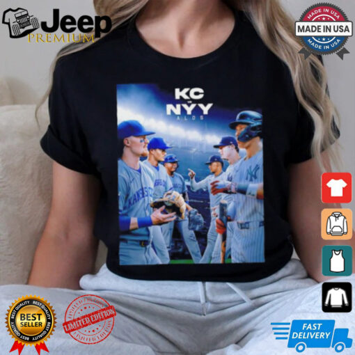 Kansas City Royals vs New York Yankees 2024 MLB Playoff AL poster shirt