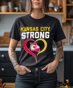 Kansas City Strong state map heart shirt