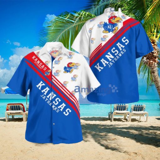 Kansas Jayhawks Standard Paradise Tropical Hawaiian Shirt