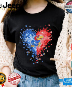 Kansas Jayhawks basketball Crystal Heart Shirt