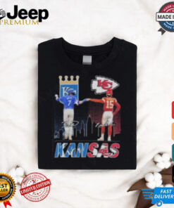 Kansas Sports Teams Bobby Witt Jr. And Patrick Mahomes 2024 Signatures Shirt