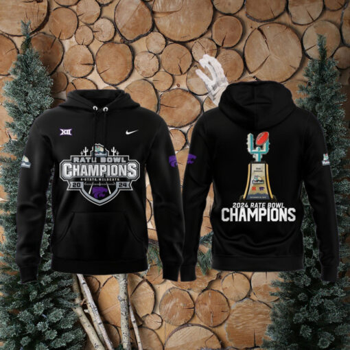 Kansas State Wildcats 2024 Rate Bowl Champions Limited For Fans Hoodie