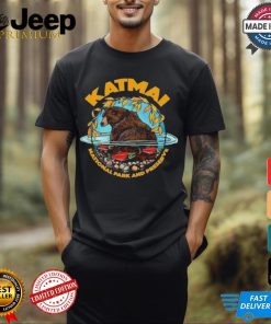 Katmai National Park And Preserve Brown Bear And Salmon T shirt