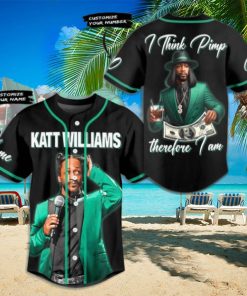 Katt Williams I Think Pimp Therefore I Am Custom Baseball Jersey