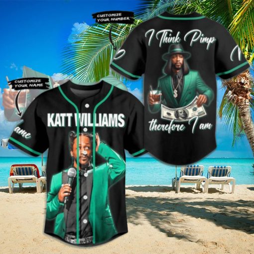 Katt Williams I Think Pimp Therefore I Am Custom Baseball Jersey