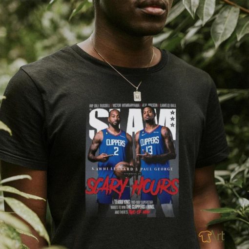 Kawhi Leonard and Paul George Los Angeles Clippers NBA Slam Cover Tee Shirt