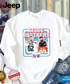 Kelce Brothers Super Bowl LVIII Jason Kelce Travis Kelce art shirt
