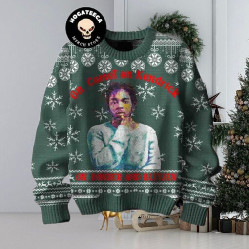 Kendrick Lamar On Donder And Blitzen Christmas Sweater Chirstmas Gifts 2024 Xmas For Family And Friends Ugly Sweater