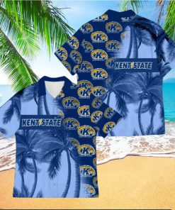 Kent State Golden Flashes Coconut Tree Aloha 3D Hawaiian Shirt For Fans Men And Women Gift