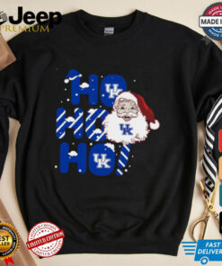 Kentucky Wildcats Ho Ho Ho Santa Claus Christmas shirt