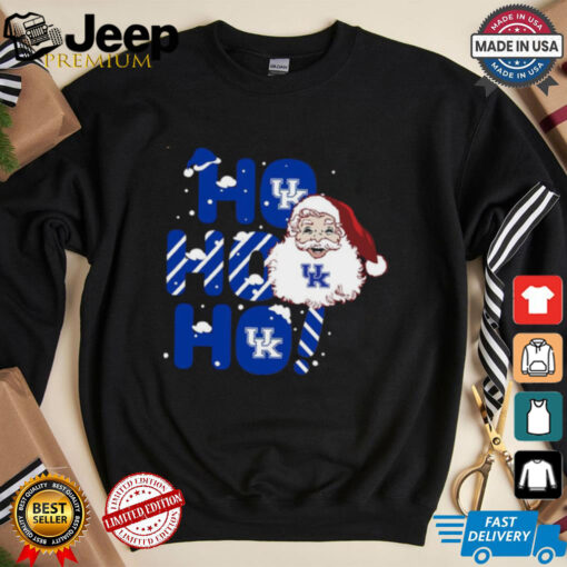 Kentucky Wildcats Ho Ho Ho Santa Claus Christmas shirt