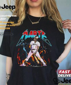 Ketel Marte Through Fire and Flames Skeleton baseball shirt