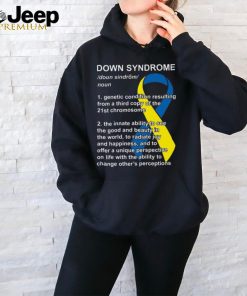 Keyvic Down Syndrome Definition Print On Back Graphic Design Printed Casual Daily Basic Unisex T Shirt