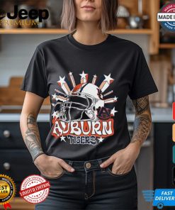 Image One Men's Auburn Tigers Grey Helmet Star T Shirt