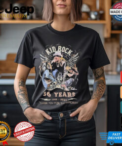 Kid Rock 32 Years 1988 2024 Thank You For The Memories T Shirt