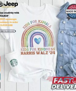 Kids For Kamala Kids For Kindness Harris Walz 24 Rainbow LGBTQ T shirt