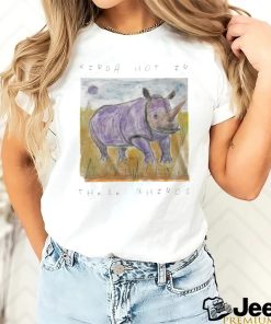Kinda hot in these rhinos art shirt