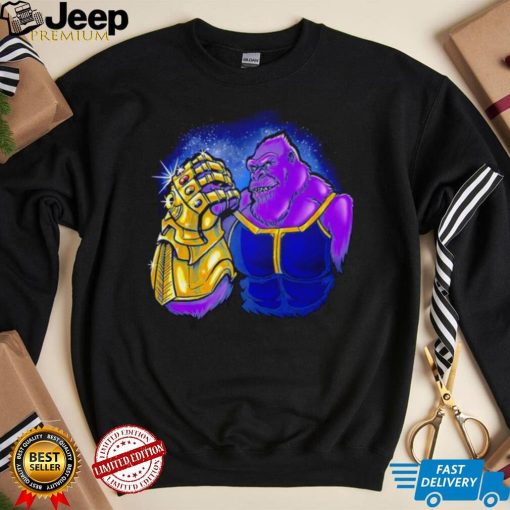 King Kong has the infinity Gauntlet shirt