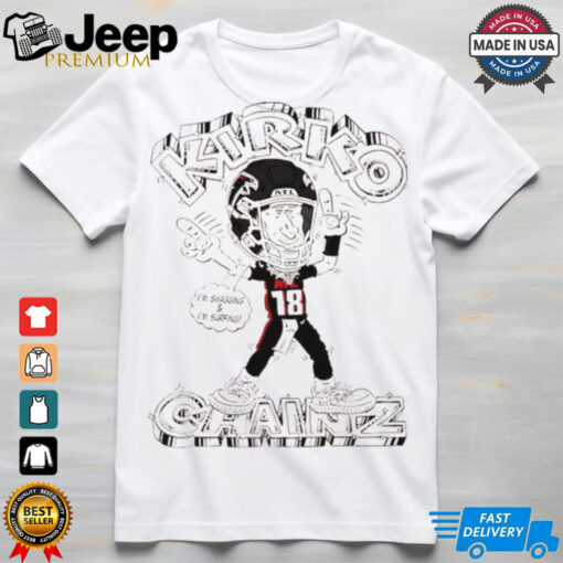 Kirko Chainz Atlanta Falcons I’m swagging and I’m surfing caricature shirt