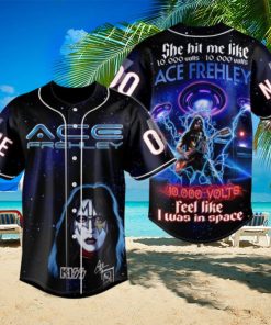 Kiss Band Ace Frehley Custom Baseball Jersey