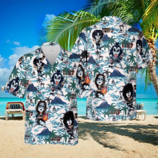 Kiss Band Chibi Rock Band Hawaiian Shirt For Men Women