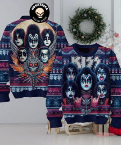 Kiss Band I Love You Christmas Sweater Chirstmas Gifts 2024 Xmas For Family And Friends Ugly Sweater