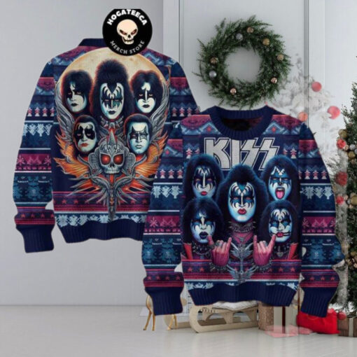 Kiss Band I Love You Christmas Sweater Chirstmas Gifts 2024 Xmas For Family And Friends Ugly Sweater