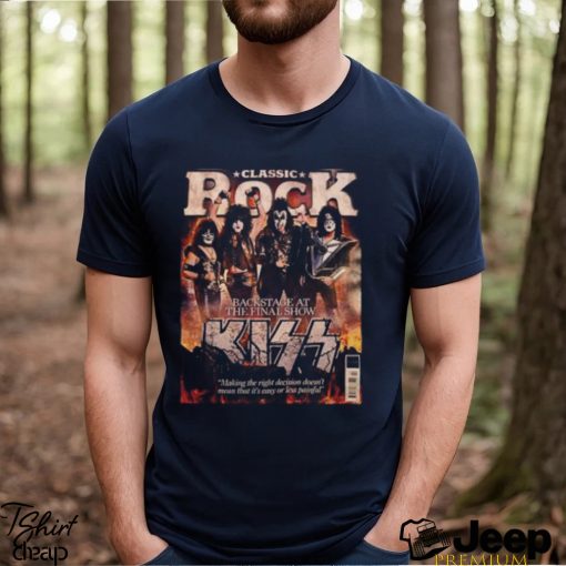 Kiss Classic Rock Mag Issue 323 Feb 2024 Backstage At The Final Showl Magazine Cover Unisex T Shirt