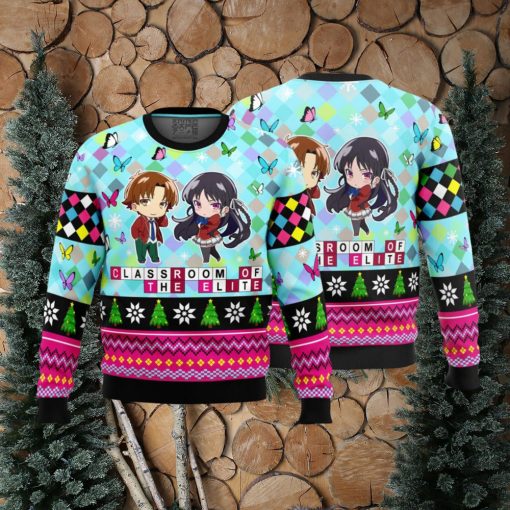 Kiyotaka And Suzune Classroom of the Elite Ugly Christmas Sweater